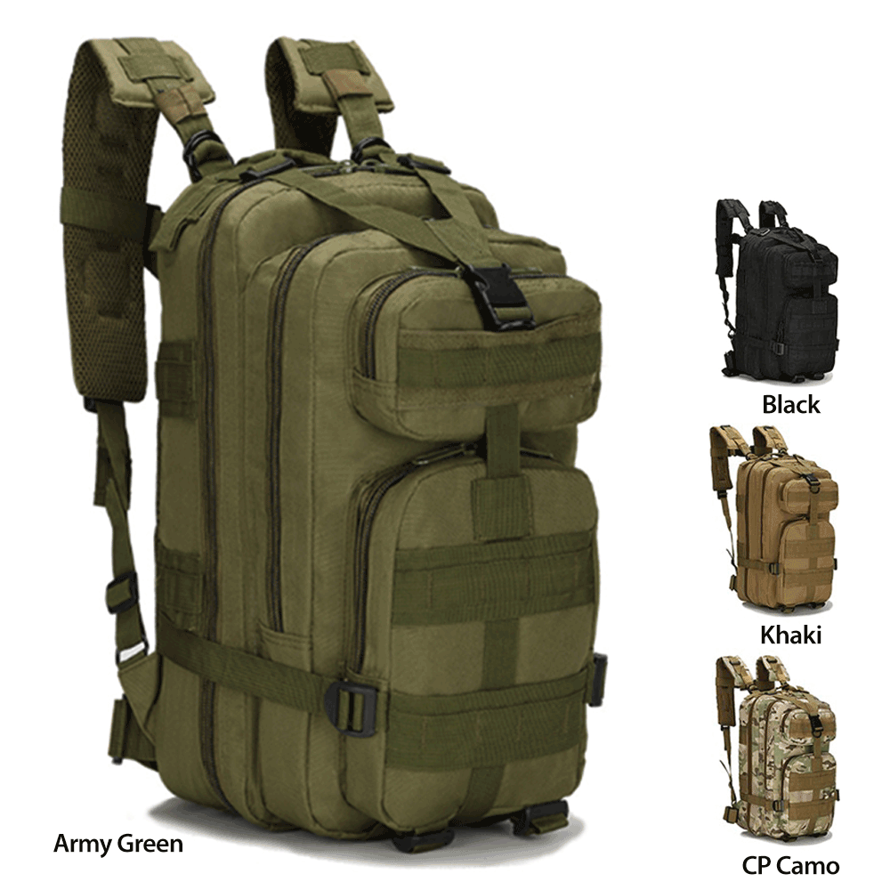 Army Assault Pack MOLLE Backpack Military Hiking Rucksack 20L US