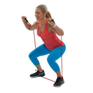 resistance bands squat