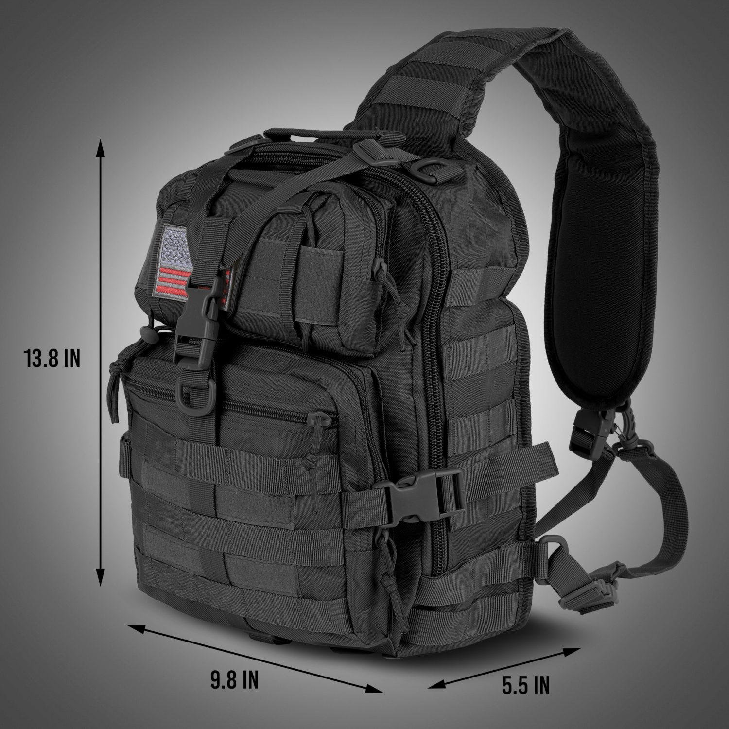 Pistol Range Sling Bag | Shooting EDC Backpack - EcoGear FX