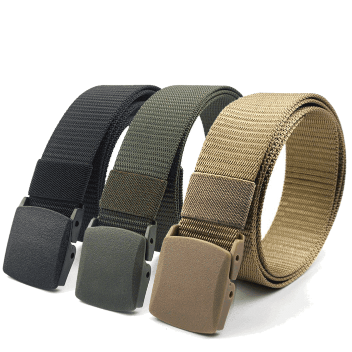 Heavy Duty Military Tactical Webbing Belt with Plastic Buckle - XG-TB2